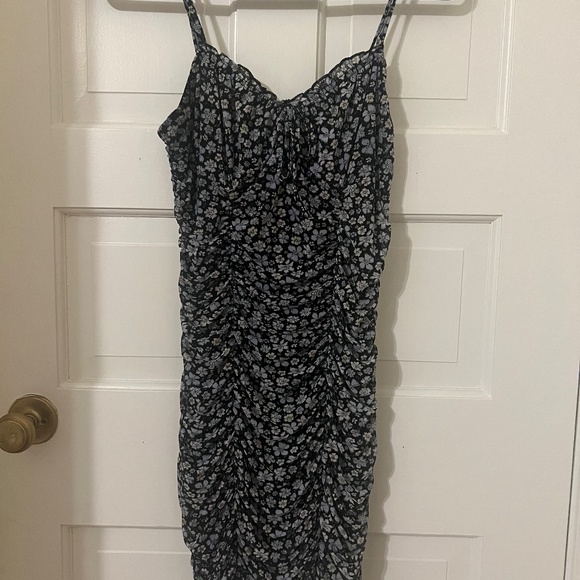 Blue Floral Bodycon Dress H&M - Picture 2 of 5